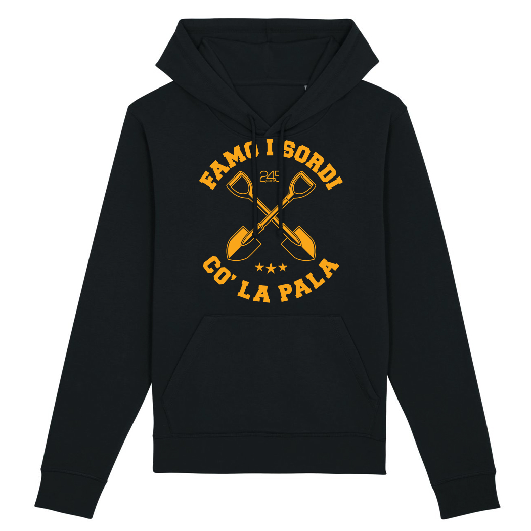 FELPA CAPPUCCIO - FAMO I SORDI 2 black